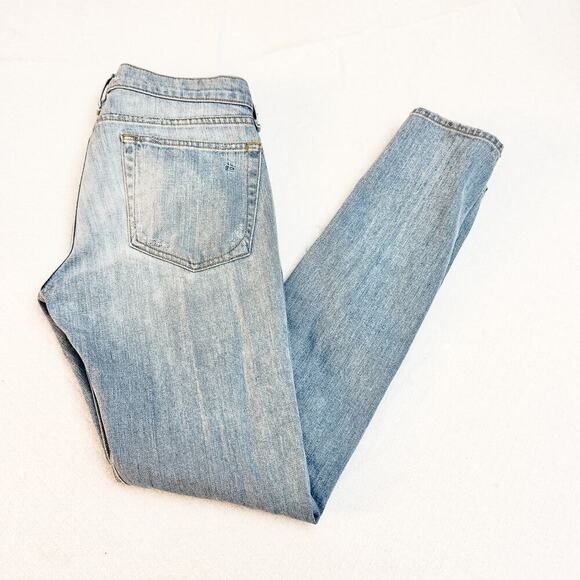 Rag & Bone The Dre Ripped Light Wash Denim Jeans Size 27 - Picture 8 of 8